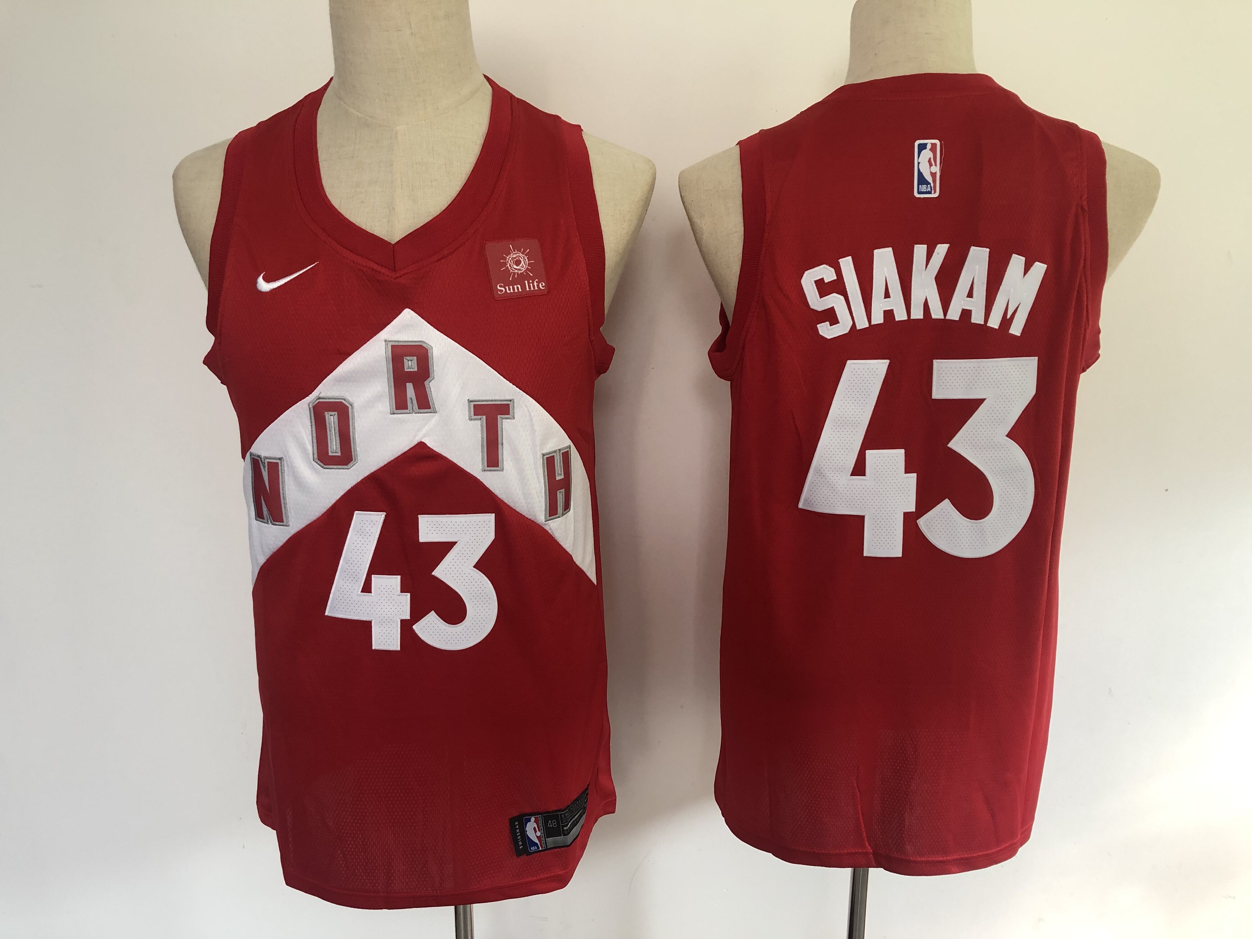 2019 Men Toronto Raptors 43 Siakam red NBA Nike Jerseys